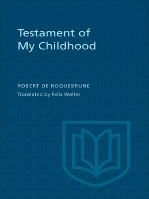 cover image of Testament of My Childhood